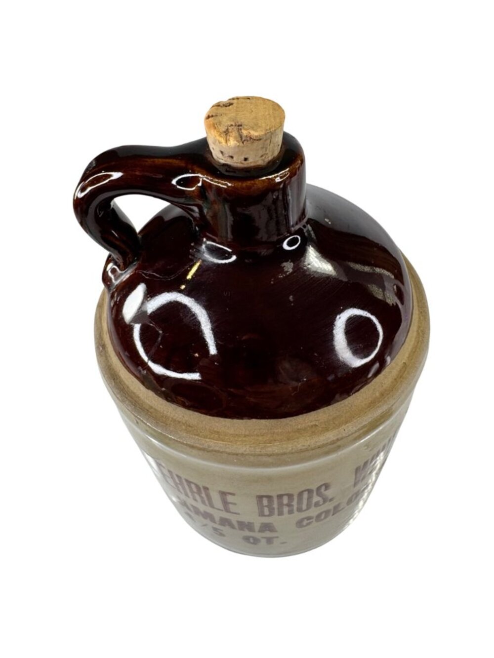 Ehrle Bros. Pottery Jug Handle & Cork 4/5 Qt 1973 Collectible Stoneware USA Vtg - Picture 7 of 13